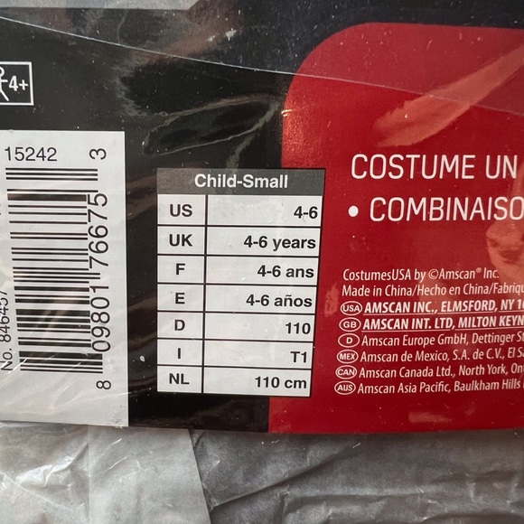 Star Wars Finn Child costume size Small 4-6 Brand new - Picture 2 of 2